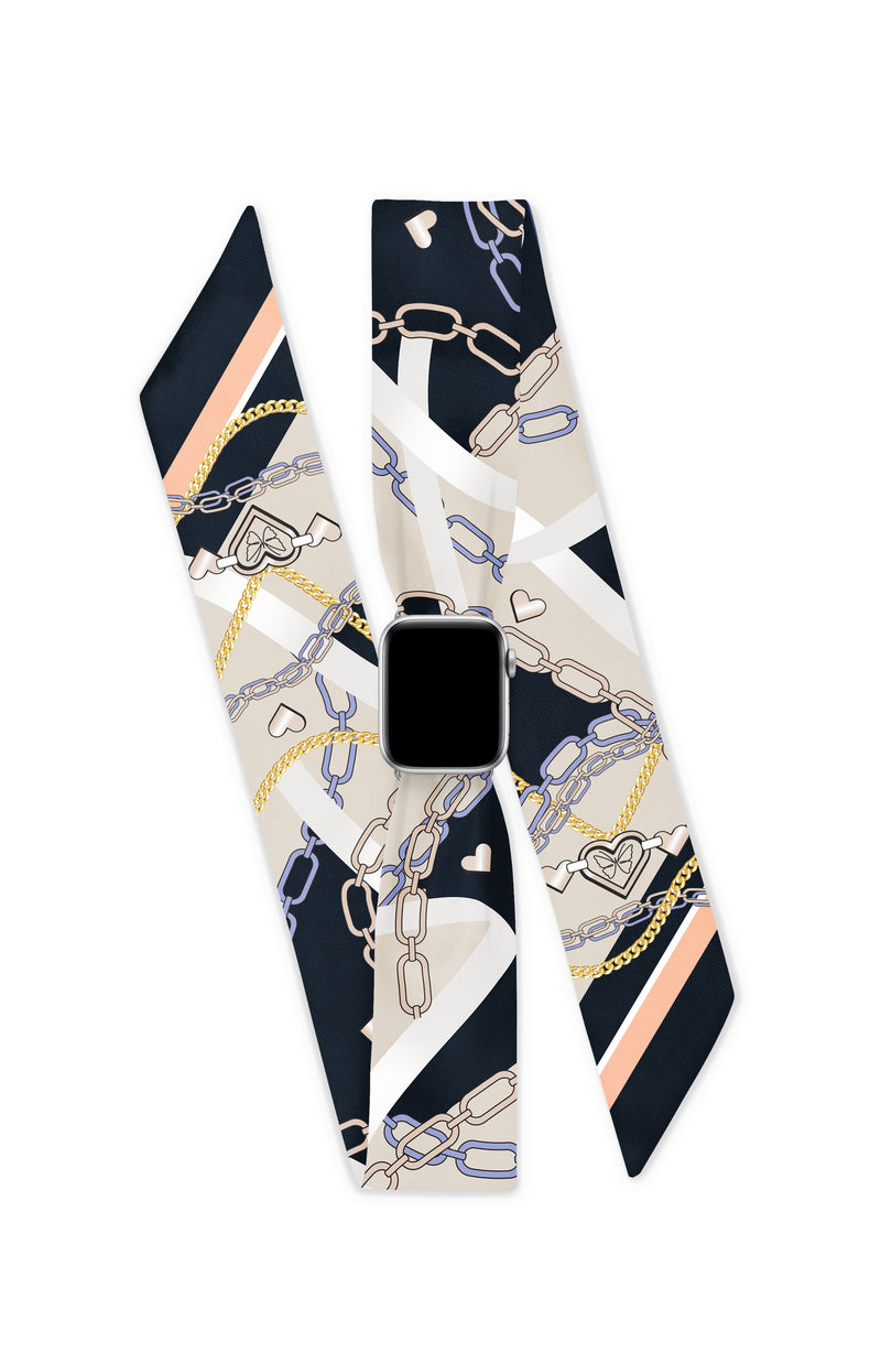 BROOKLYN APPLE WATCH SCARF BAND (CONNECTORS INCLUDED)