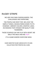 BLUE RUGBY STRIPE 2 SCARF