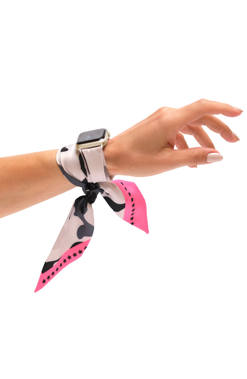 SHADOW APPLE WATCH SCARF BAND (CONNECTORS INCLUDED)
